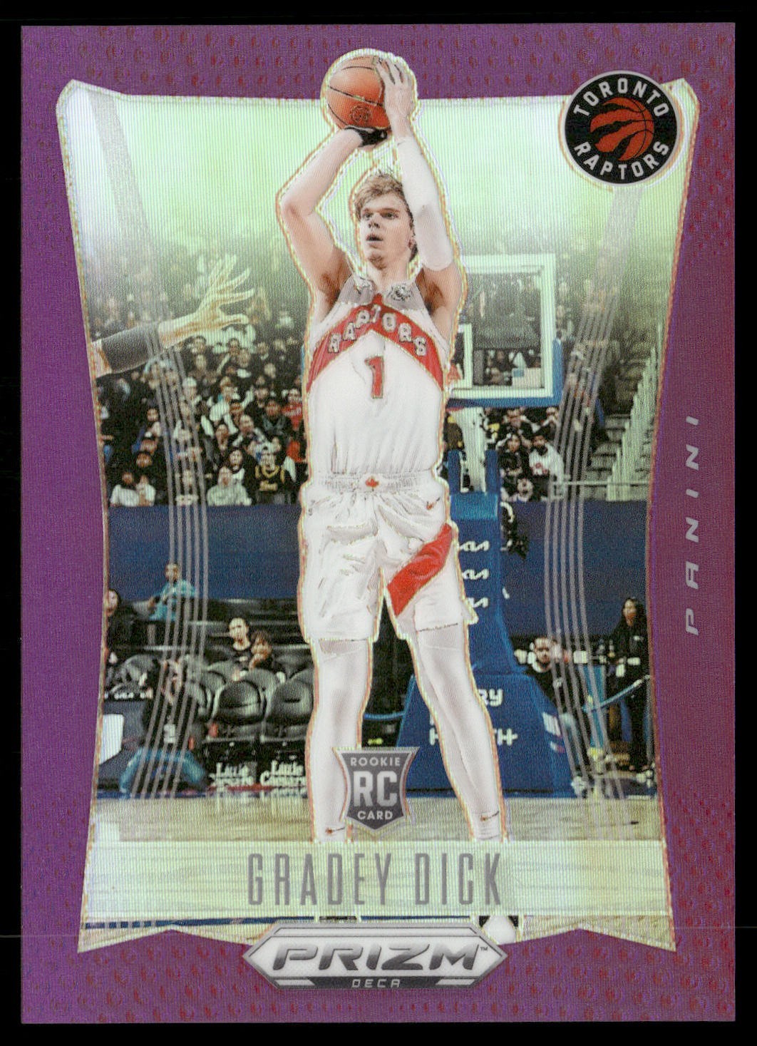 2023-24 Panini Prizm Deca Gradey Dick Deca Purple Prizm /99