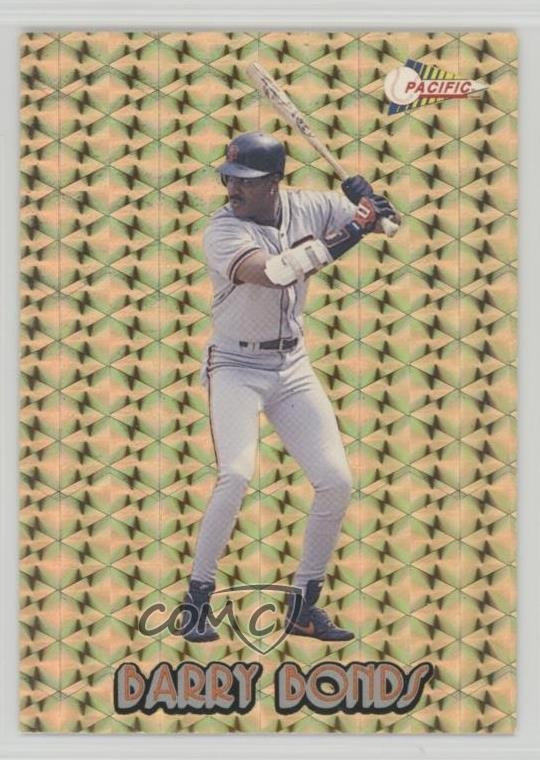 Barry Bonds #11 Baseball Cards 1994 Pacific Crown Collection Gold Prisms trading card — raw and PSA graded price guide