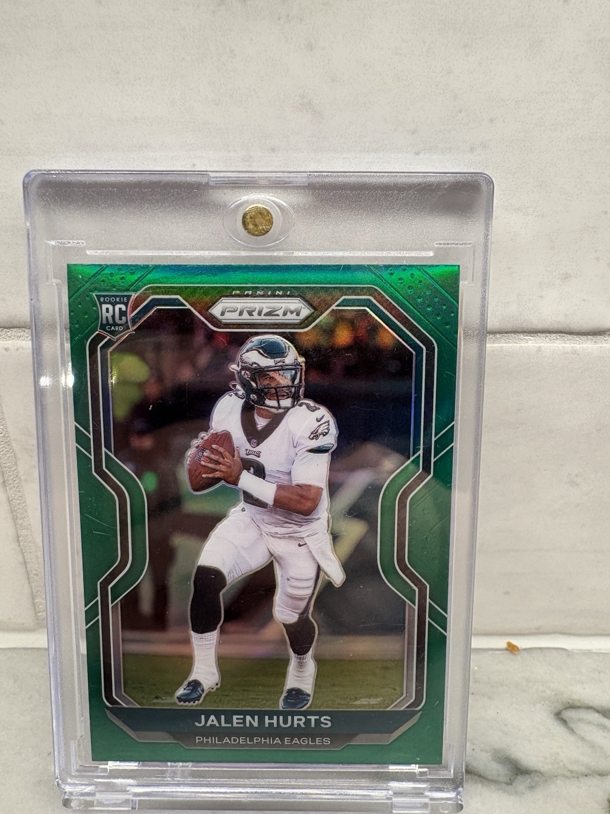 2020 Panini Prizm - Rookie Jalen Hurts #343 Green Prizm (RC)