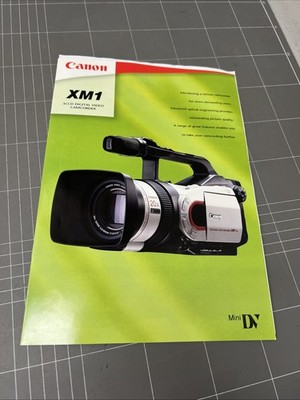 VINTAGE CAMERA BROCHURE OWNERS MANUAL PHOTO PHOTOGRAPHY CANON CAMCORDER XM1