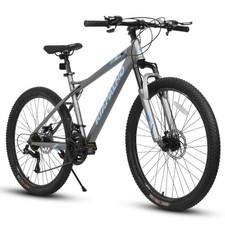 26" Mountain Bike Men Women, 21 Speeds, Front & Rear Disc Brakes, Adult Teen