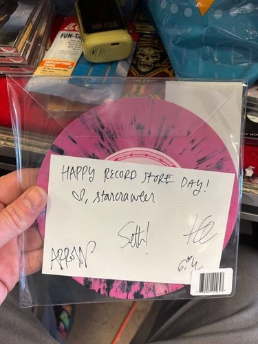 STARCRAWLER Let's Play House 7" PINK SPLATTER colored NEW RSD signed w/ Insert