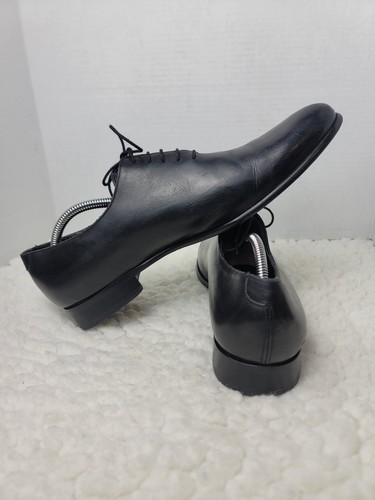 Paul Evans The Martin Wholecut Oxford Mens Size 10 Black Leather Shoes - Picture 5 of 11