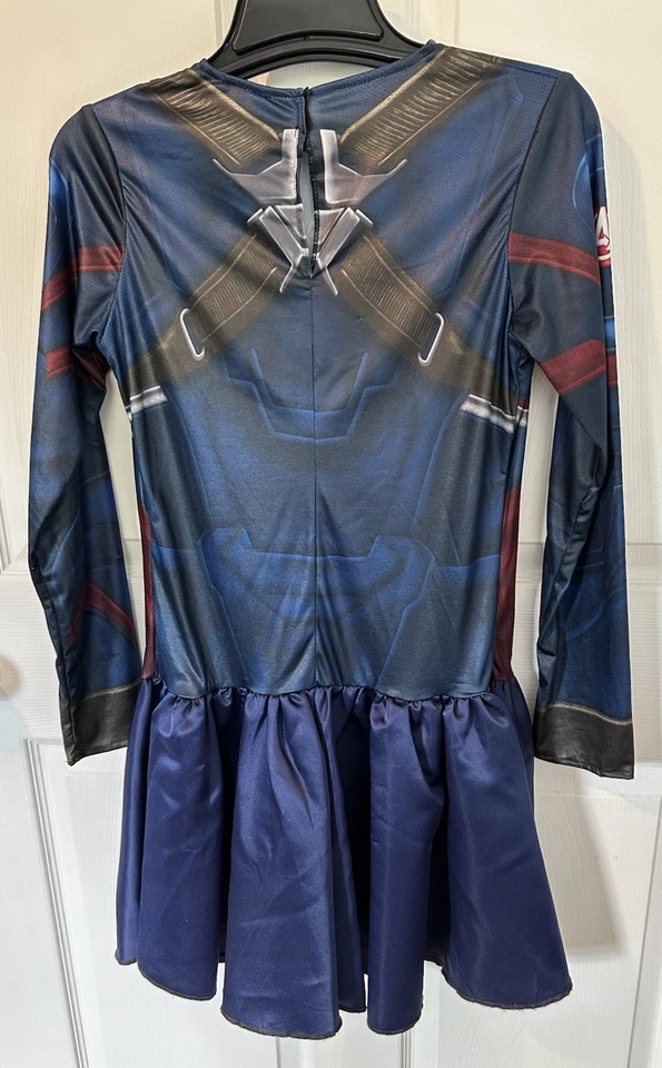 Vestido Disfraz Capitán América Niñas/Mujeres - Pequeño Adulto Halloween Foto 2 de 3