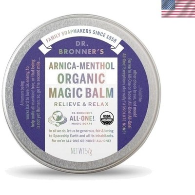 2oz Organic Arnica Menthol Balm - Dr. Bronner's Natural Pain Relief Solution