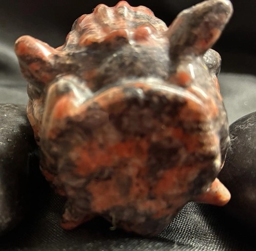 Minoan Snake Goddess Greek Mythology Medusa Serpent Jasper Stone Carving OOAK - Picture 7 of 8