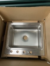 Elkay LR25224 Lustertone Single Bowl Kitchen Sink 25" W x 22" L x 8-1/8" H