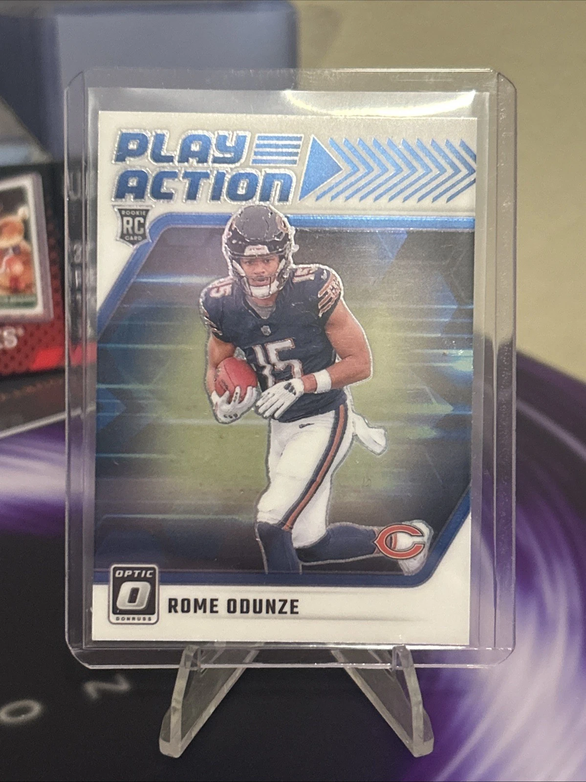 2024 Panini Donruss Optic - Play Action Rome Odunze #3 (RC)