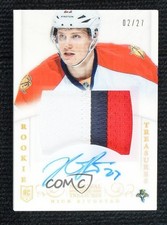 2013 Panini National Treasures Rookie Rainbow 2/27 Nick Bjugstad Patch Auto 4f5