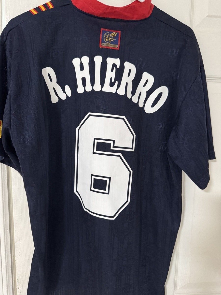 SPAIN TEAM 1996/1998 AWAY FOOTBALL soccer shirt jersey ADIDAS Size