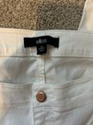 NEW Women's Plus Ellos White Jeans Raw Hem Sz 28 — photo 3