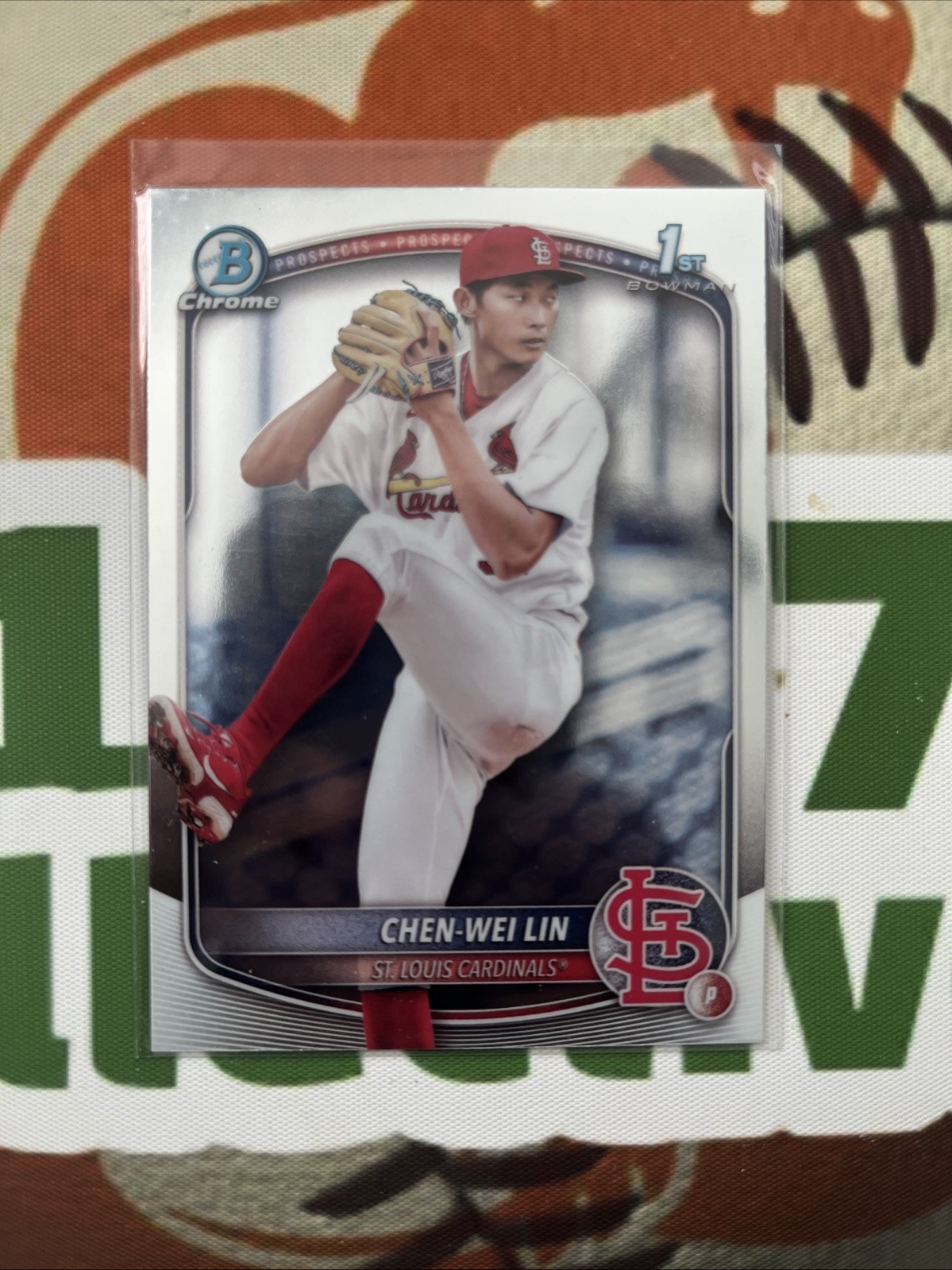 2025 Bowman - Chrome Prospects Chen-Wei Lin #BCP-141 (RC)