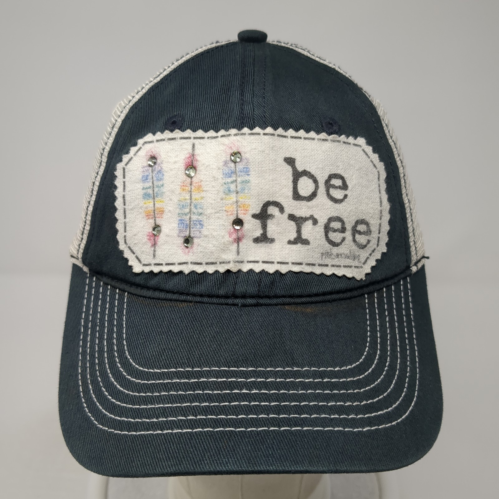 Be Free Patch Strapback Trucker Hat Multi One Siz… - image 2