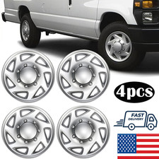 Set Of 4 For Ford Truck Van 16 Full Wheel Covers Hub Caps Fits Steel Rim Hubs