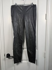 Laundry by Shelli Segal Faux Black Leather Pants Size 6