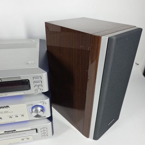 AIWA XR-M99 MINI BOOKSHELF STEREO SYSTEM CD w/ Speakers Tested Rare Vintage - Picture 15 of 23