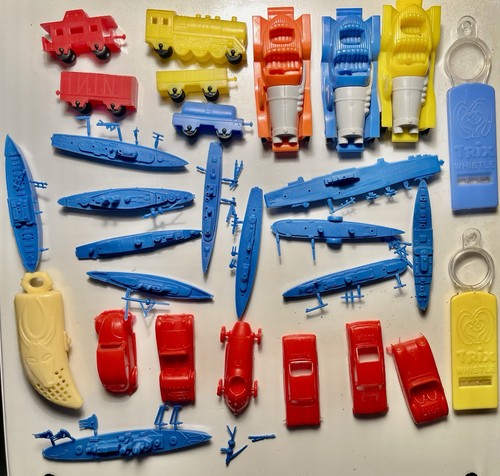 Vintage Lot of Toys Prizes Charms Cereal Cracker Jack MORE!