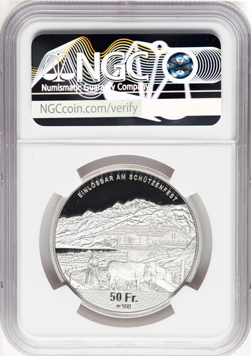 Switzerland 2023 50 Francs Obwalden Shooting Festival NGC PF 68 Ultra Cameo - Picture 2 of 2