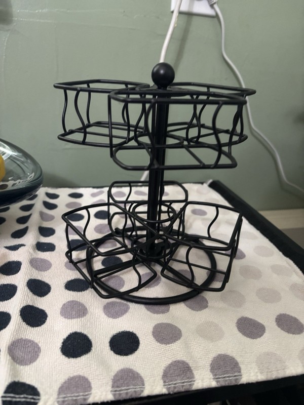 Carousel Tea Bag Holder Spinning Carousel Organizer