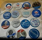 Obama POTUS campaign lot 15 2012 Bo Biden Women family Vet LGBT Women pin button