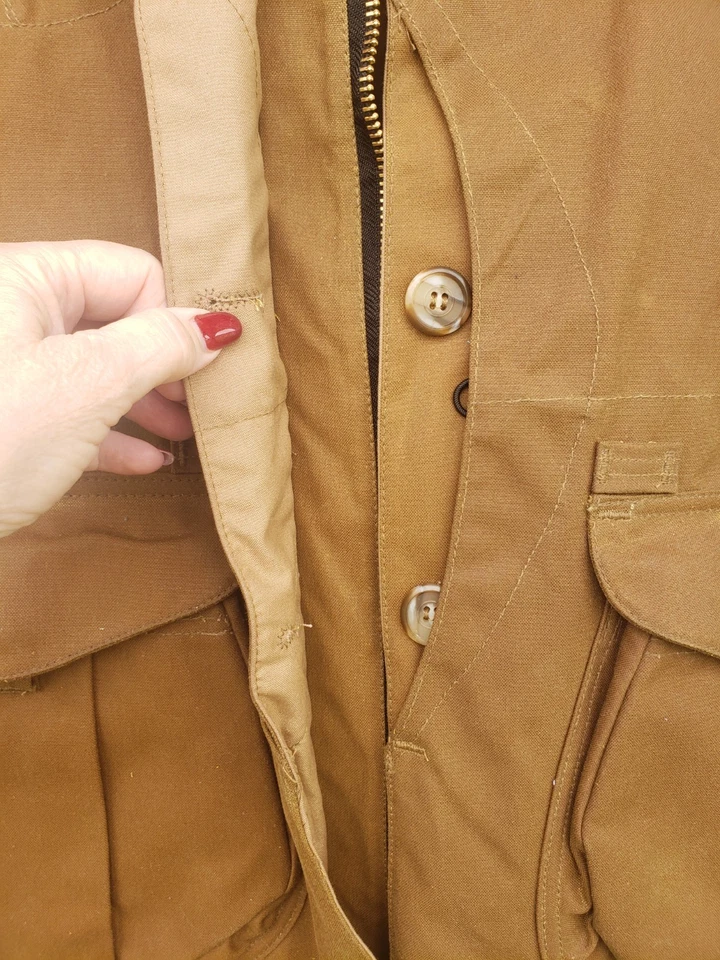 Chaqueta de caza Filson Oil Tin Cloth 2008 de colección grande nueva con etiquetas Foto 2 de 4