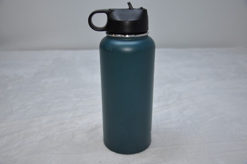 Hydro Flask Water Bottle 32 oz Wide Mouth Stainless Steel Straw Lid Blue Teal - Picture 6 of 14