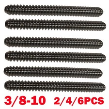 2/4/6Pack 3/8-10 Stainless Steel Pool Cue Joint Pin Bullet Nose Full Thread Type
