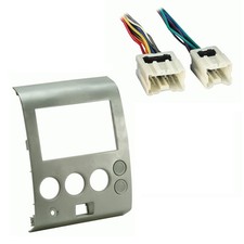 Fits Nissan Titan 06-07 w/o Dual Zone Climate SDIN Harness Radio Dash Kit
