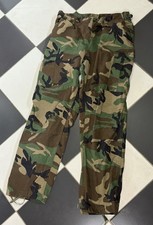 Vintage 1980s US Military Woodland Camo Cargo Pants Medium/ Long 31-35 Waist