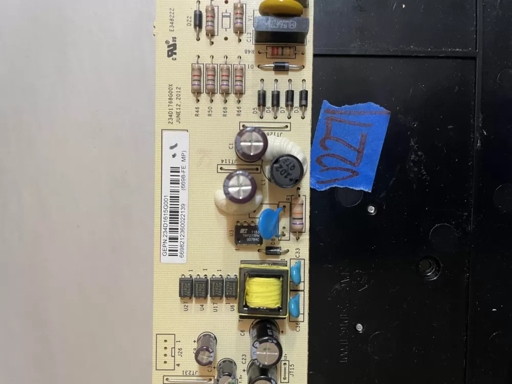 GE Dryer Control Board 234D1615G001 234D2709G001 |WMV158AZ194344 | KMV227