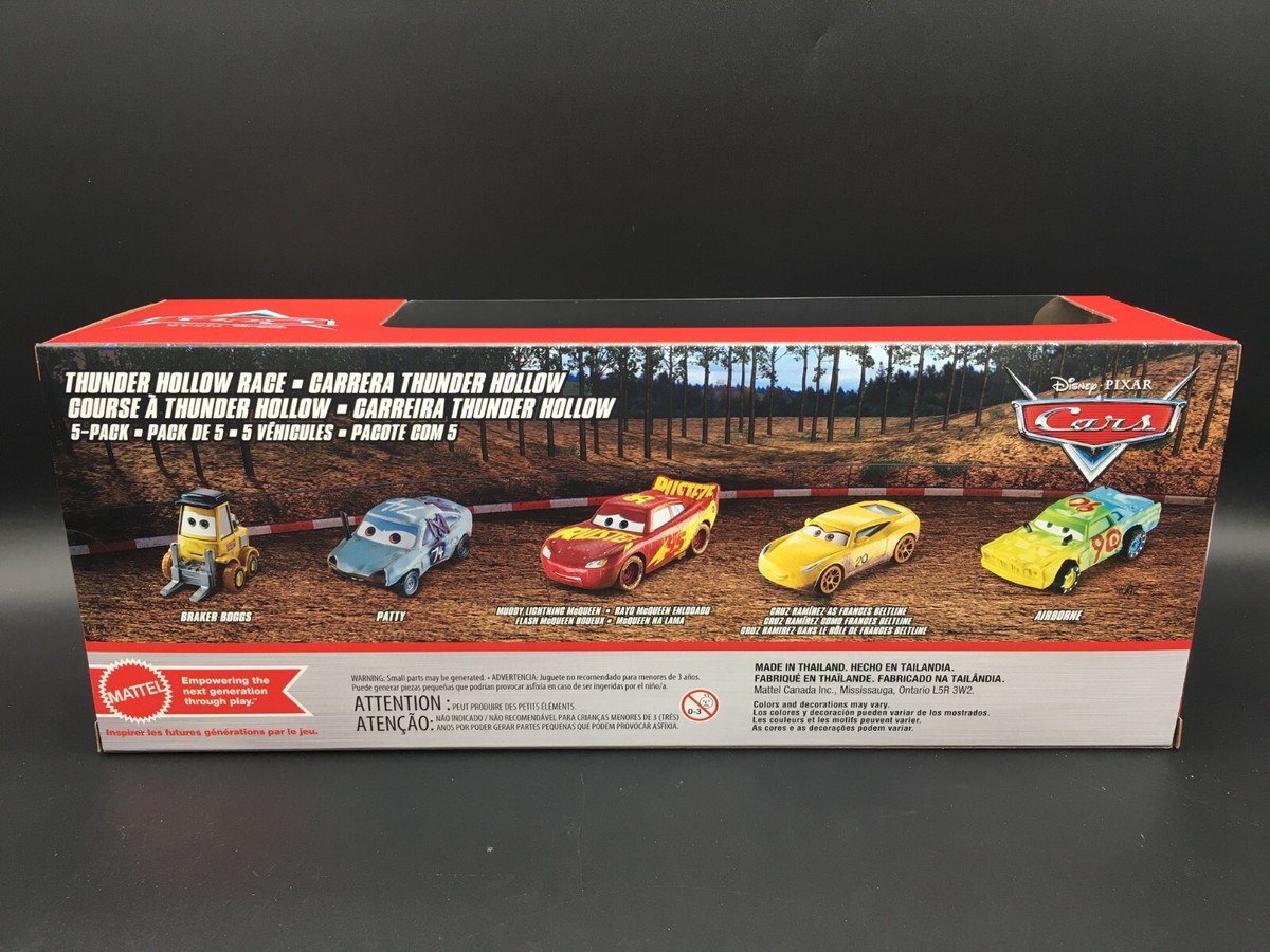 Disney Pixar Cars Thunder Hollow Race 5 Pack Demolition