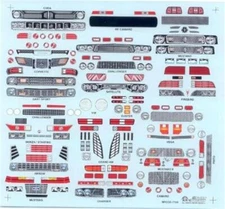 Slixx 7158 Nostalgic Funny Car Grill & Headlight 1/24 1/25 Drag waterslide decal