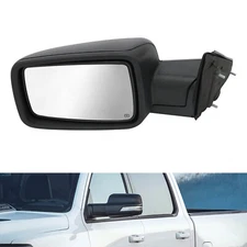 Left Rearview Mirror Driver Heated Rear Mirror 2 Pins For Dodge Ram 2013-2019