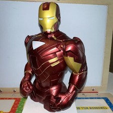 2010 Marvel Iron Man 2 PVC Busto Moneda Banco 3D Juguete Figura Hucha Venta Inmobiliaria