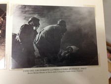 RIPRODUZIONE FOTO ALINARI L'USO DEL GAS PRIMA GUERRA MONDIALE 9X12 1916-17 (3) 