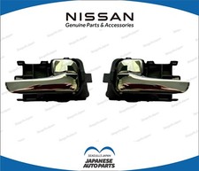 NISSAN Silvia S15 240SX GENUINE Chrome Inner Door Handle Pull Knob Set