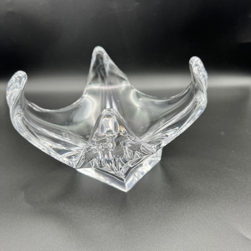 Cofrac Art Verrier France Crystal Modern Design Bowl Dish Center Piece - Imagen 2 de 12