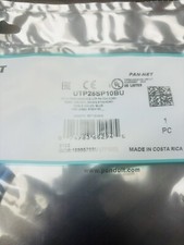 UTP28SP10BU Panduit Cat6 10FT 28 AWG Patch Cable/Cord Blue