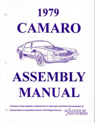 1979 Chevrolet Camaro Assembly Manual Book Rebuild Instructions Illustrations - Picture 1 of 1