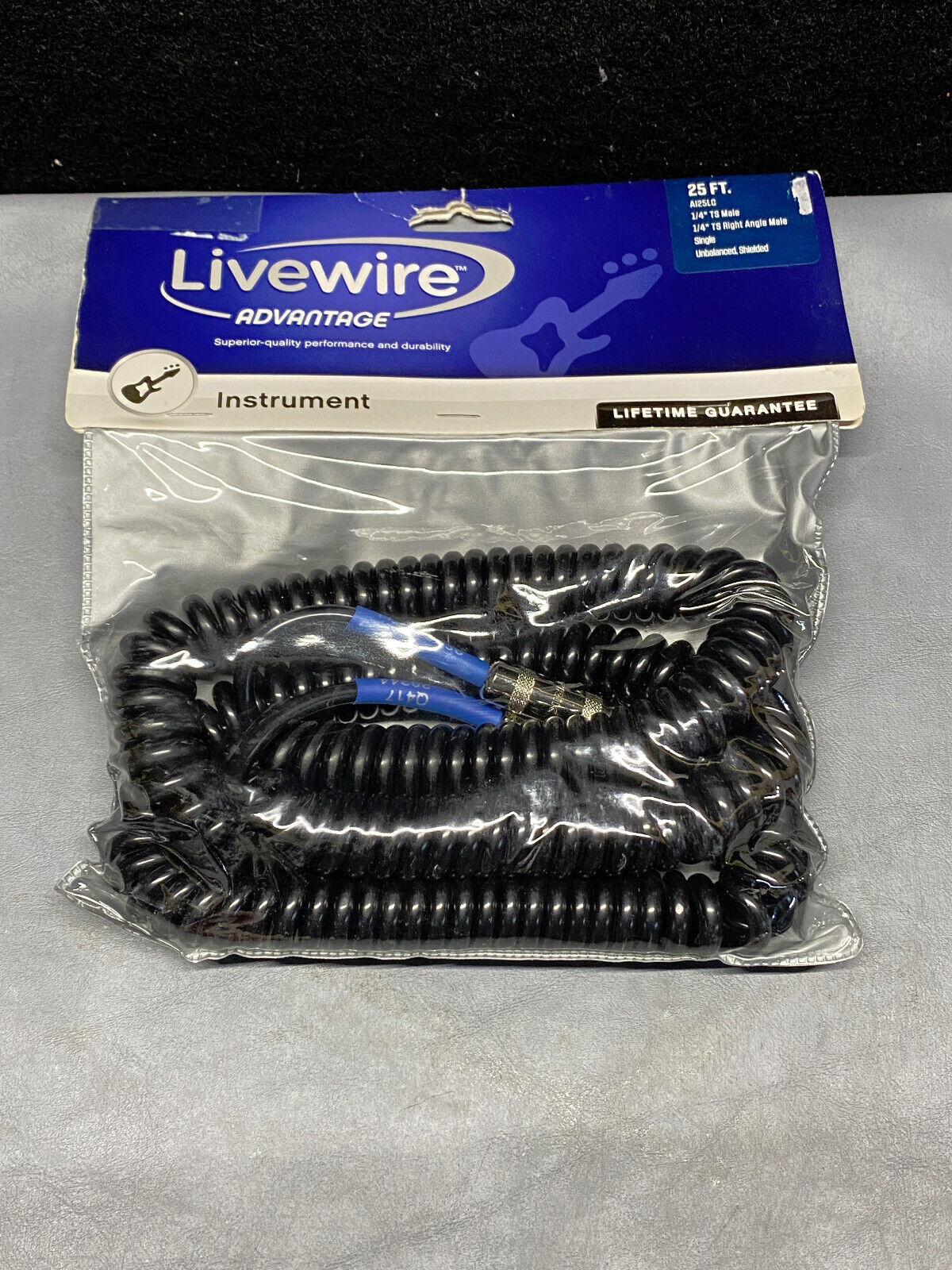 Livewire Advantage Instrument Cable 15 ft. Black