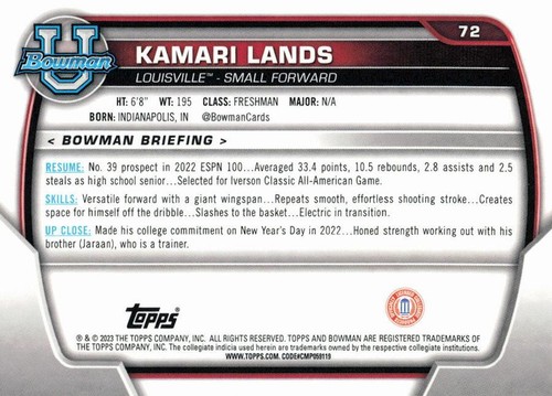 2022-23 Bowman University Chrome #1-100 (You Pick) 1st Prospects - Picture 147 of 203