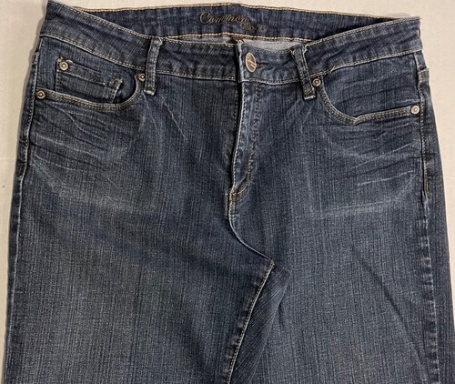 COMMON GENES Blue Jeans Mid Rise Straight Stretch Zip Fly Pockets Womens Size 10 - Picture 5 of 10
