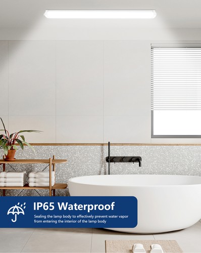 LED Feuchtraumleuchte Wannenleuchte IP65 60/120/150cm Werkstatt Feuchtraumlampe - Bild 10 von 21