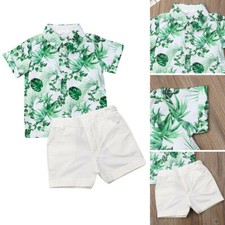Toddler Kids Baby Boy Clothes Boys Outfits Sets Short T-Shirt Tops  Pants