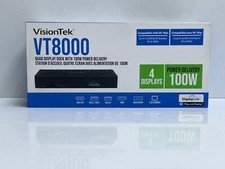 VisionTek - VT8000 Quad Display USB 3.0/USB-C 4K Docking Station 100W PD 901492