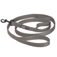 Nylon Double Ply Multi Handle Leash 1" X 6ft Grey