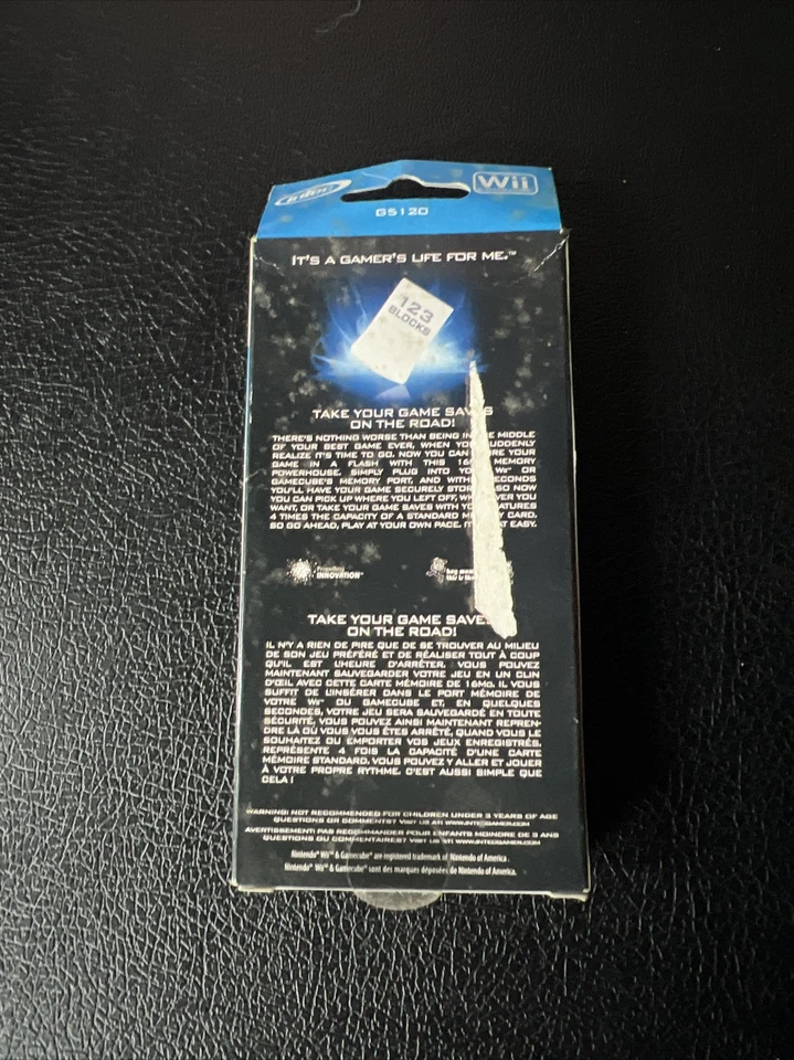 Intec 123 Blocks Wii Gamecube Max Memory Card Gamers Lifetime Warranty - Image 2 of 2