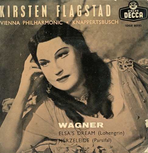 KIRSTEN FLAGSTAD / Vienna Philarmonic DECCA SDGE 80193 Press. Spain 1959 EP VG+ - Bild 2 von 5