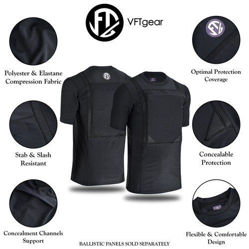 Concealed Body Soft Armor T Shirt - Picture 2 of 16
