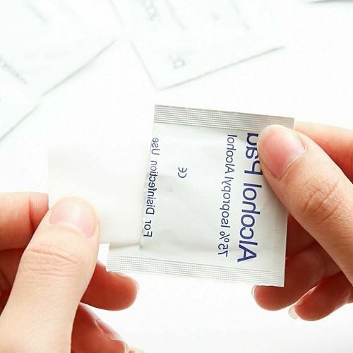 20-1000PCS Medi 75% Alcohol Pads Wipes Swabs Sterile Skin Swab Prep Clean Pads - Picture 3 of 8
